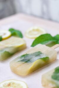 Mojito Mint Popsicles με λεμόνι και μέλι